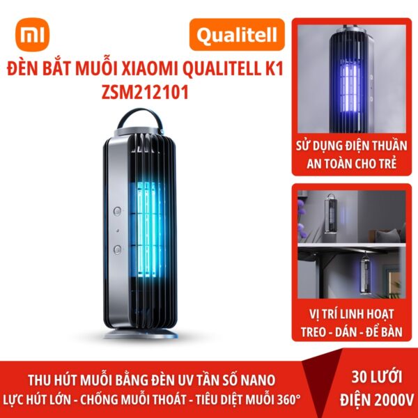 Đèn bắt muỗi Xiaomi Qualitell K1 tạo khí CO2 để thu hút muỗi