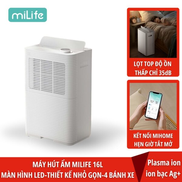 Máy hút ẩm Xiaomi miLife 16L thông minh
