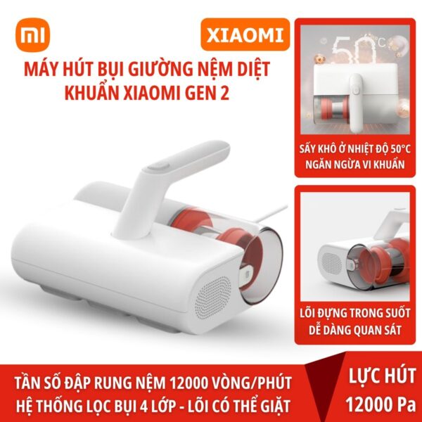 Máy hút bụi giường đệm sofa gen2 Xiaomi Mijia MJCMY02DY diệt khuẩn UV nệm
