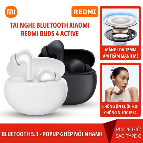 Tai nghe Xiaomi Redmi Buds 4 Active TWS Bluetooth 5.3