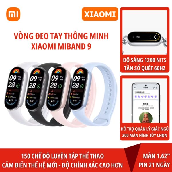Vòng đeo tay thông minh Xiaomi Mi Band 9 Quốc Tế