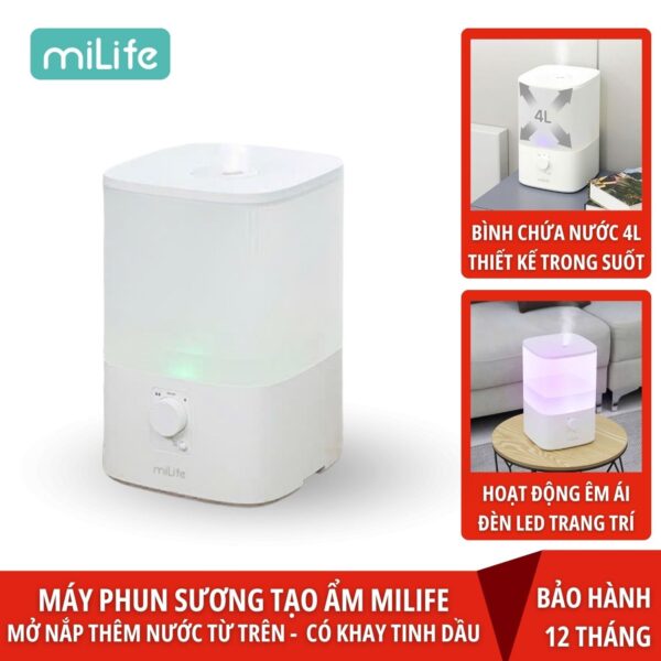 Máy phun sương tạo ẩm miLife H86