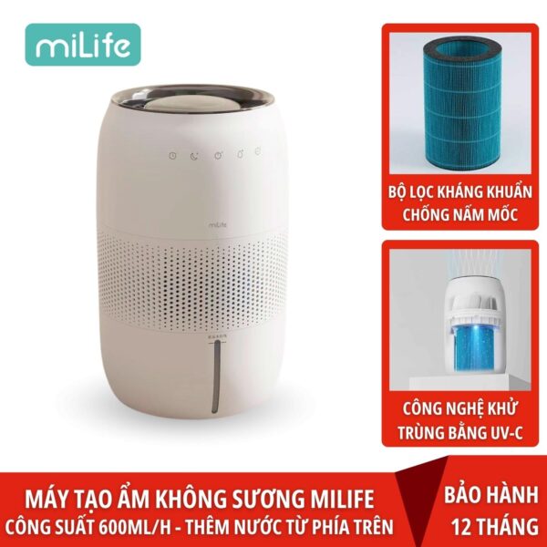 Máy tạo độ ẩm không sương miLife H5P 600ml/h